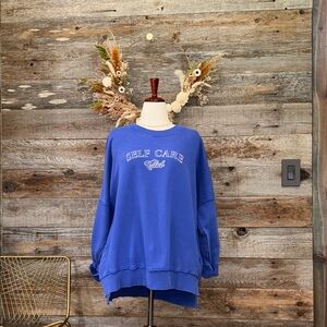 Aerie Blue Self Care Club Sweatshirt